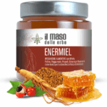 Enermiel – Integratore Energetico con Miele, Propoli, Polline, Pappa Reale, Ginseng e Guaranà 250 g