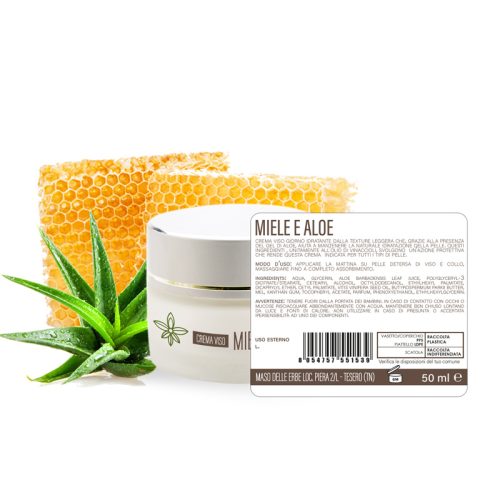 Crema Viso idratante Miele e Aloe - 50 ml - immagine 3