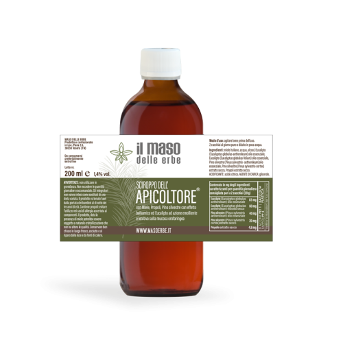 Sciroppo Apicoltore Integratore Balsamico con Miele, Propoli, Eucalipto e Pino Silvestre 200 ml - immagine 2