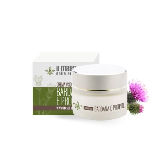 Crema Viso Bardana, Propoli e Niacinamide per pelli impure (Vit. B3) 50 ml - immagine 2