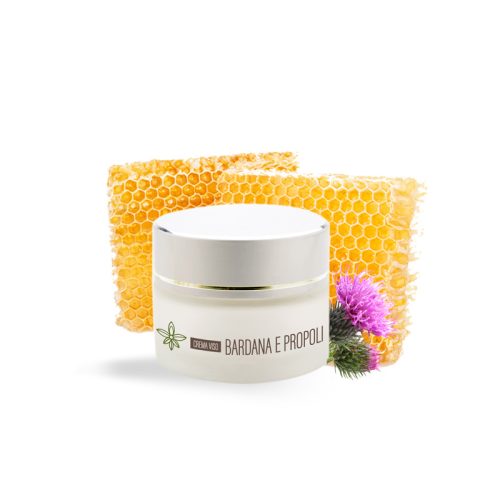 Crema Viso Bardana, Propoli e Niacinamide per pelli impure (Vit. B3) 50 ml