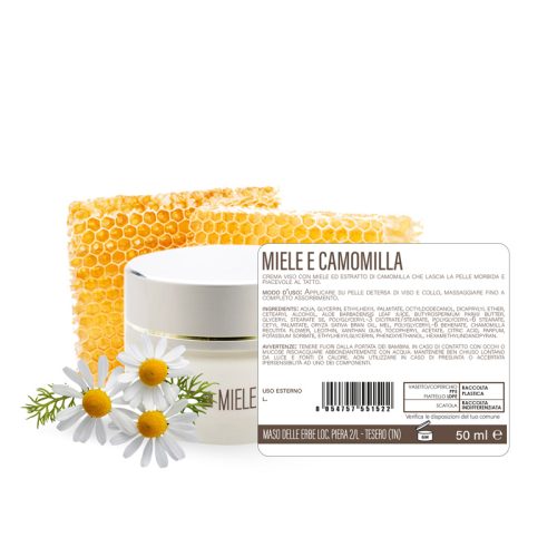 Crema Viso Miele e Camomilla - Idratazione e Delicatezza Naturale - 50 ml - immagine 6