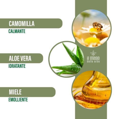 Crema Viso Miele e Camomilla - Idratazione e Delicatezza Naturale - 50 ml - immagine 4