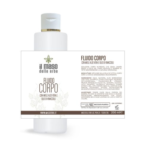Fluido Corpo Miele Aloe Vera e Olio di Vinaccioli - 200ml - immagine 2