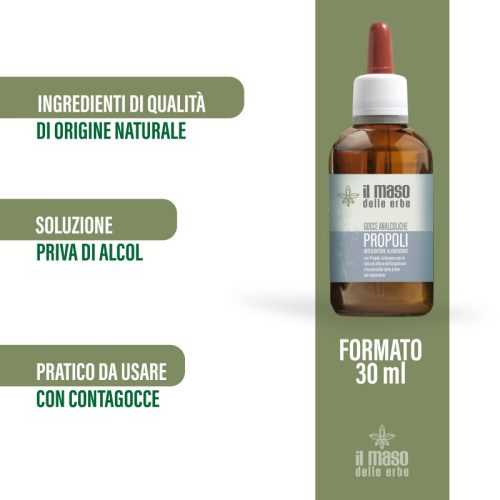 Propoli Gocce Analcoliche Gusto Arancio – Con Echinacea - Difese Immunitarie 30 ml - immagine 3