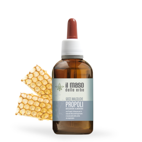 Propoli Gocce Analcoliche Gusto Arancio – Con Echinacea - Difese Immunitarie 30 ml