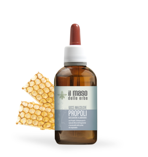 Propoli Gocce Analcoliche Gusto Arancio – Con Echinacea - Difese Immunitarie 30 ml