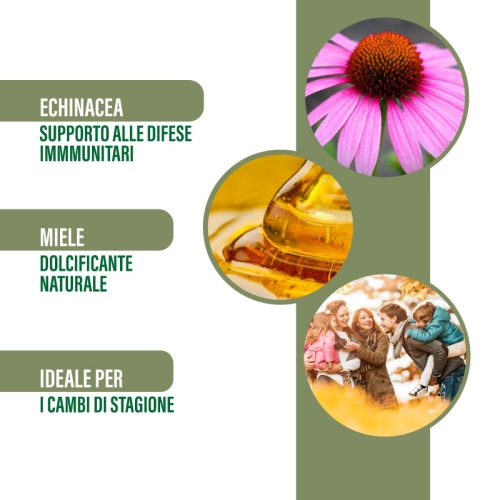 Sciroppo dell’Ape Regina | Integratore alimentare per bambini - Gusto Fragola – Con Miele, Propoli Analcolica, Acerola e Rosa Canina – 200 ml - immagine 3