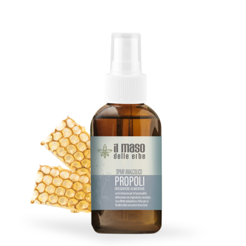 Propoli Spray Analcolico - Benessere respiratorio con Propoli, Timo e Menta - 30 ml