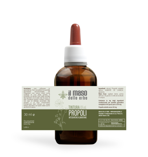 Tintura di Propoli Alcolica 85% - Estratto Secco Naturale - 30 ml - immagine 2