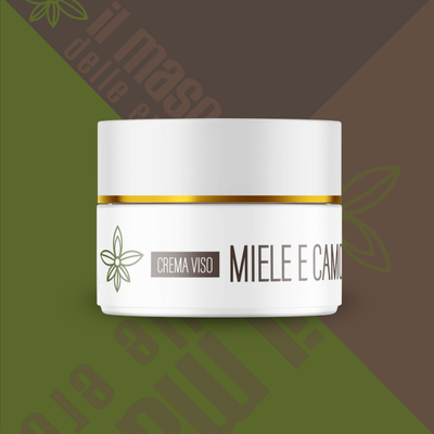 Crema Viso Miele e Camomilla - Idratazione e Delicatezza Naturale - 50 ml