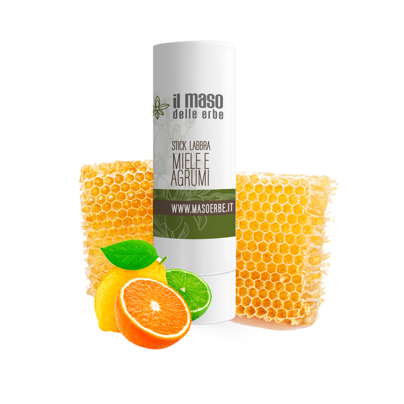 stick labbra naturale miele e agrumi arancia limone