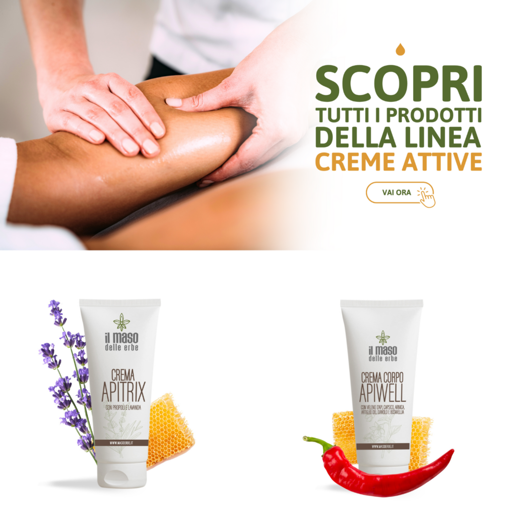 crema attiva veleno d'api capsico artiglio del diavolo arnica
