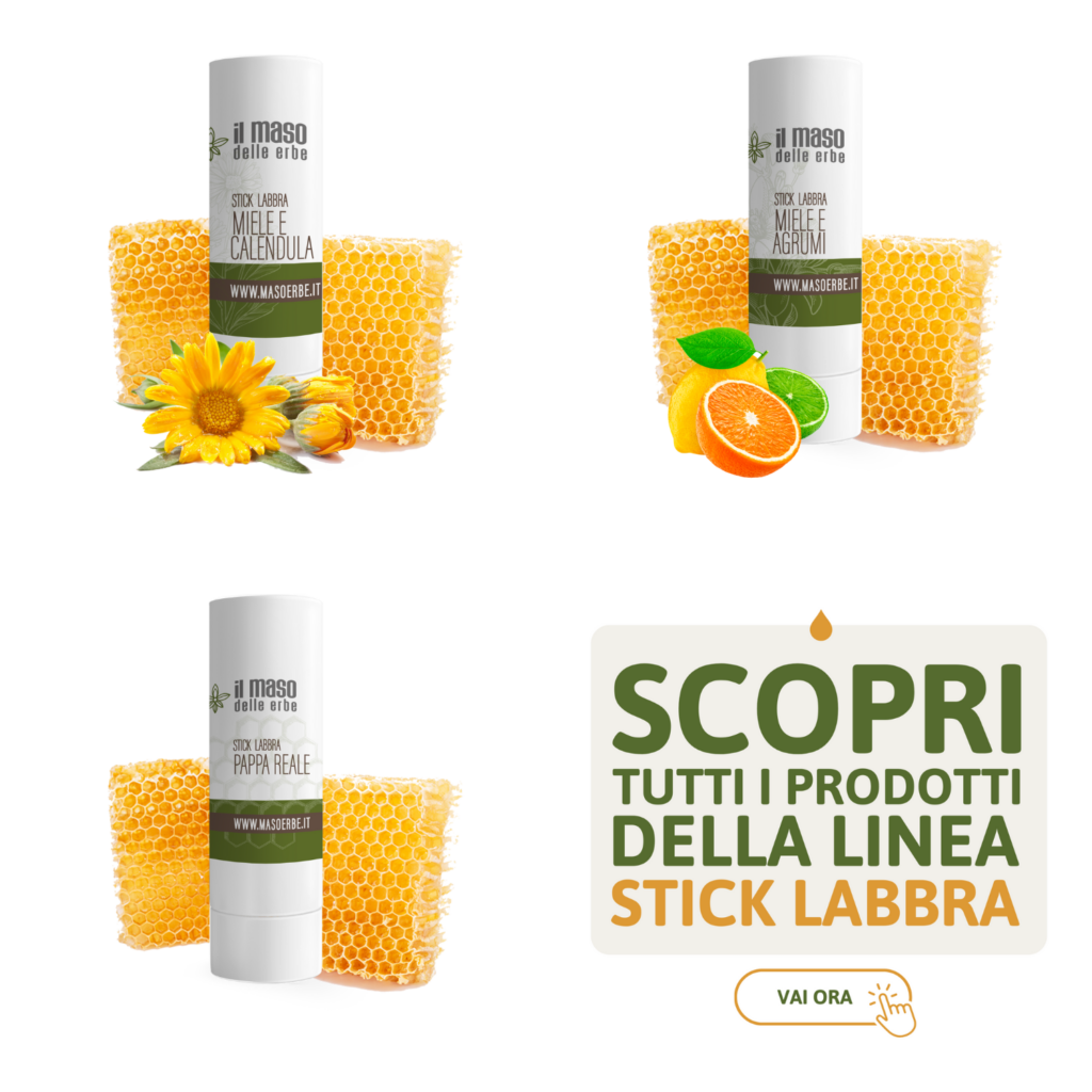stick labbra naturale al miele italiano